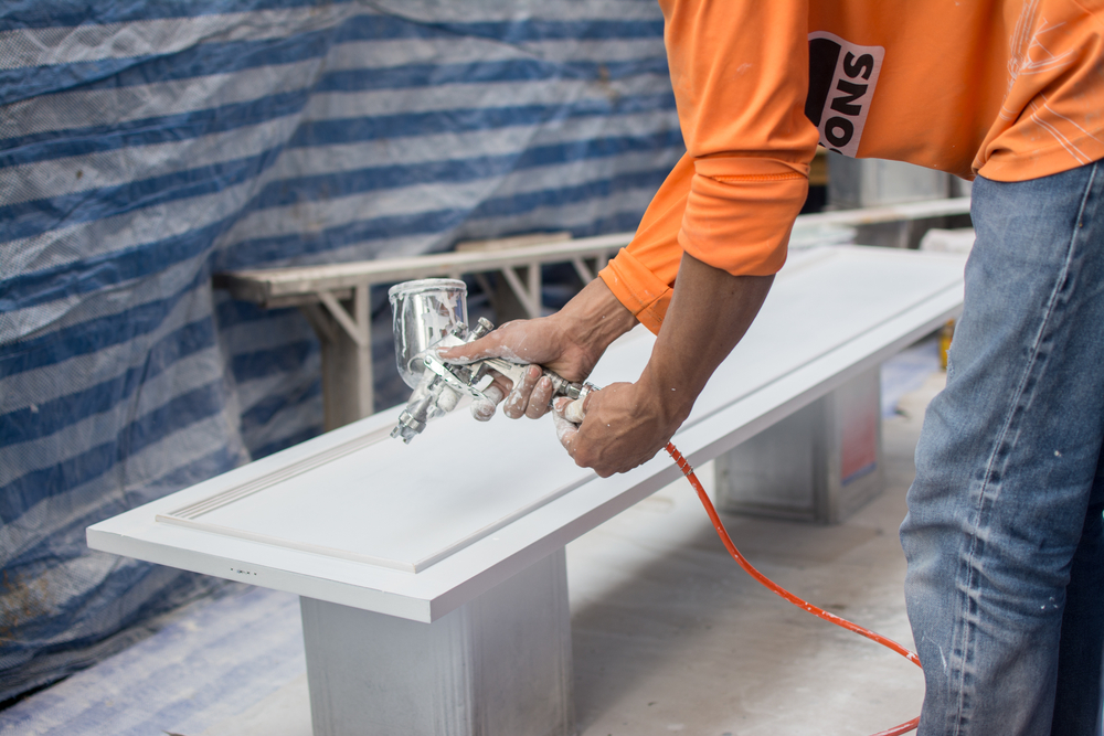 Professional cabinet painting materials and finishes